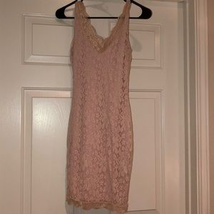 Blush pink party dress